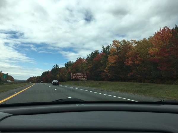 A beautiful fall view of The Berkshires with the changing leaves on the trees.  This is at the highest elevation east of South Dakota.